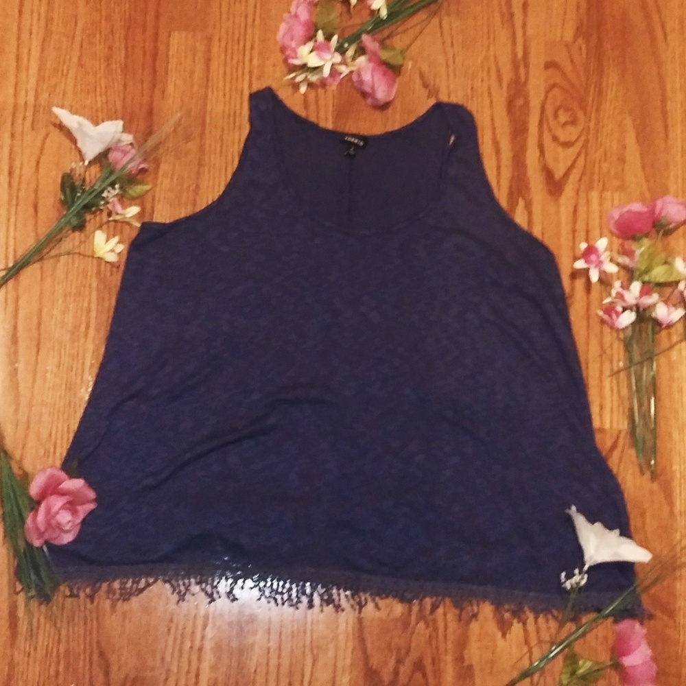 Torrid Opague Navy Blue Tank Top